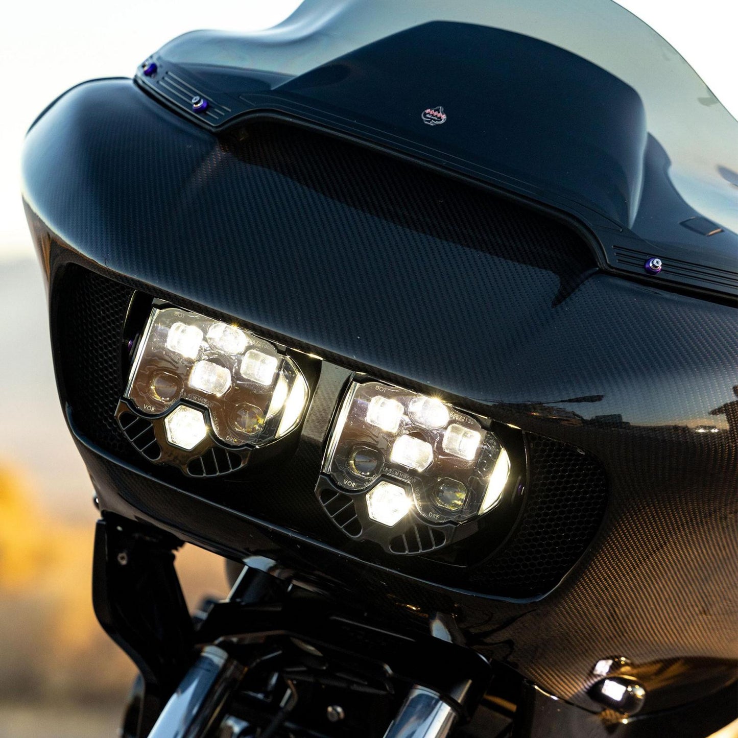 DOT LP6 LED Headlight Kit 2015-2024 Harley Davidson Road Glide Baja Designs