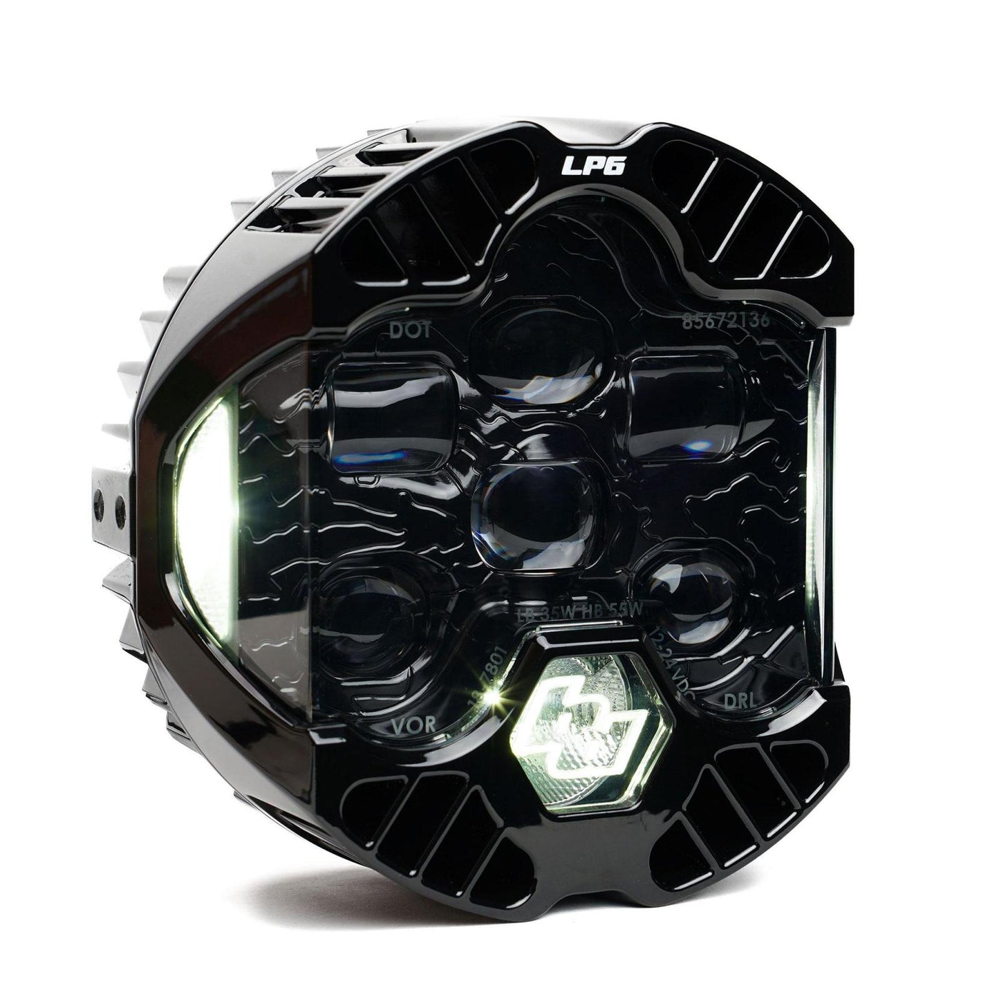 DOT LP6 LED Headlight Replacement Universal (White) Baja Designs