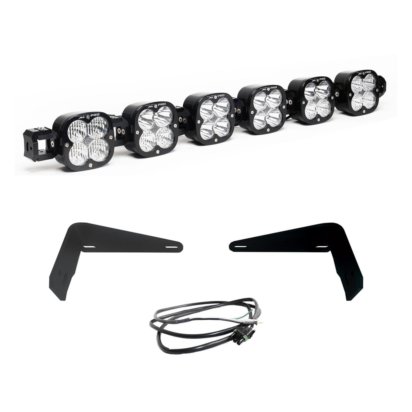 XL Pro Linkable Sport Bumper Light Kit 21-26 Bronco 22-26 Bronco Raptor w/ OE Steel Bumper (Multi-Pattern Clear Upfitter Wiring)
