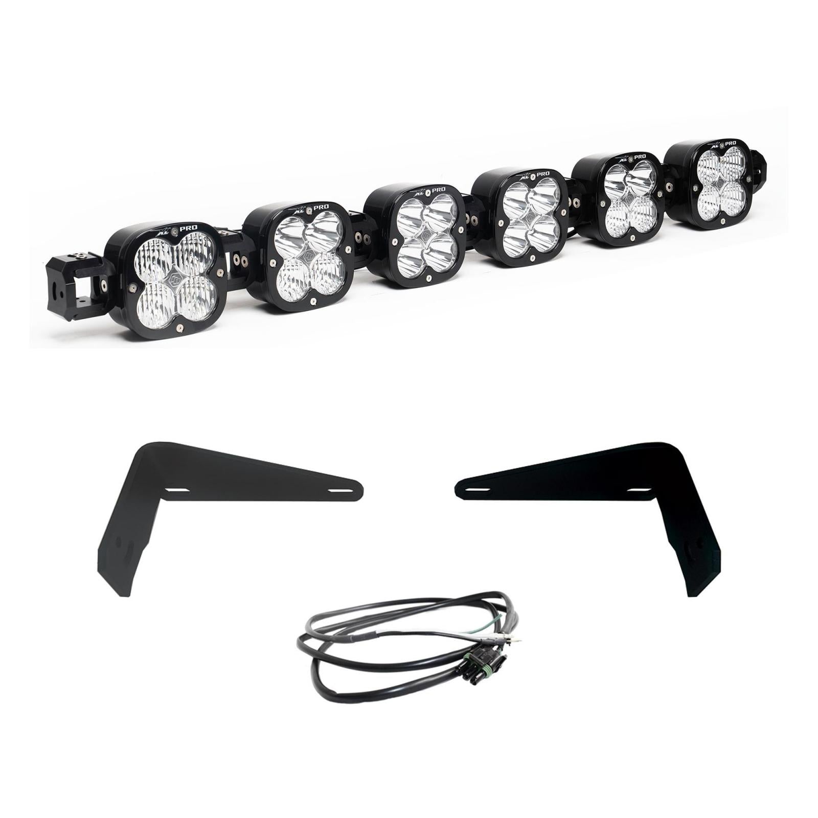 XL Pro Linkable Sport Bumper Light Kit 21-26 Bronco 22-26 Bronco Raptor w/ OE Steel Bumper (Multi-Pattern Clear Upfitter Wiring)
