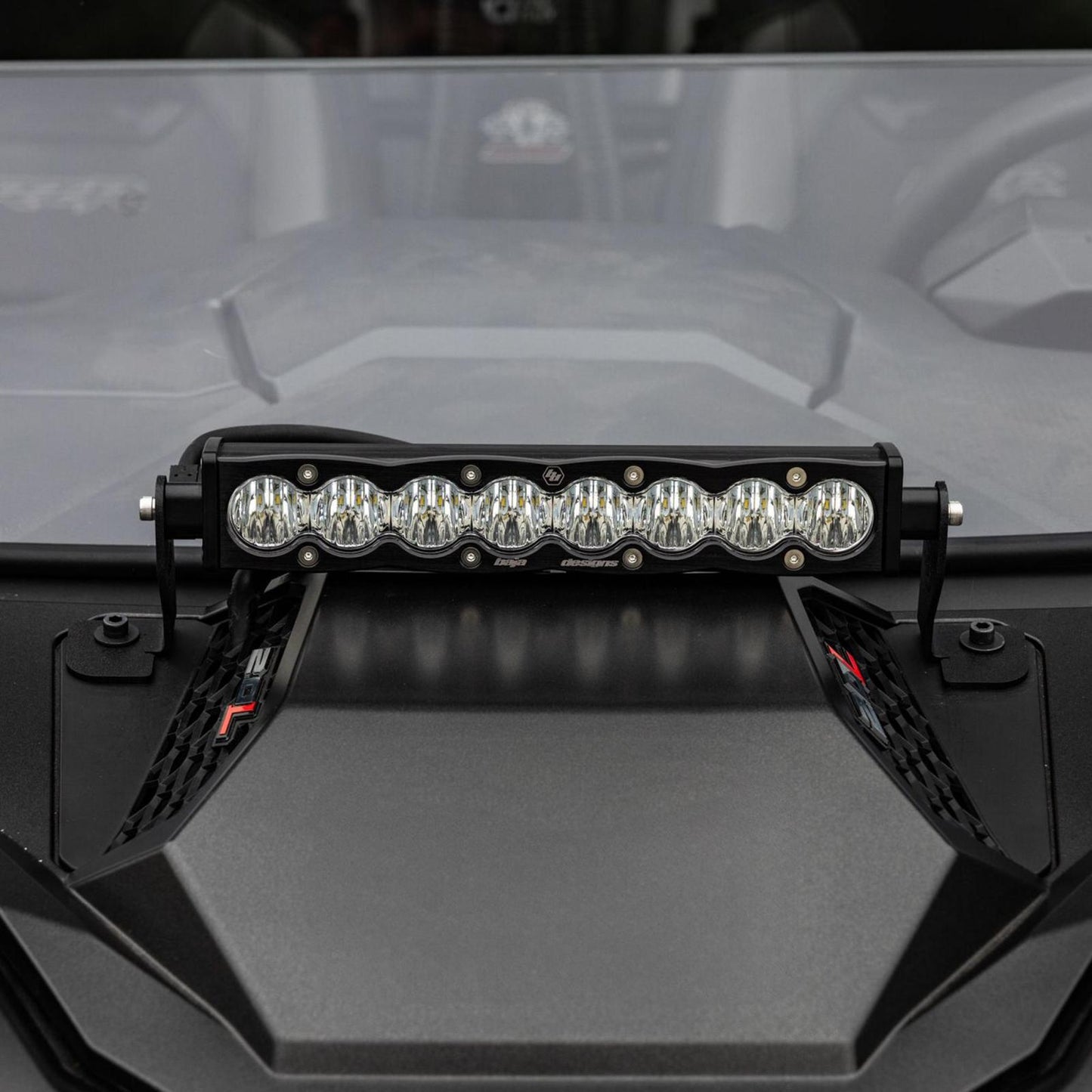 S8 10 Inch Light Bar Hood Mount Kit Polaris 2025 RZR ProR; ProS; ProXP, Baja Designs