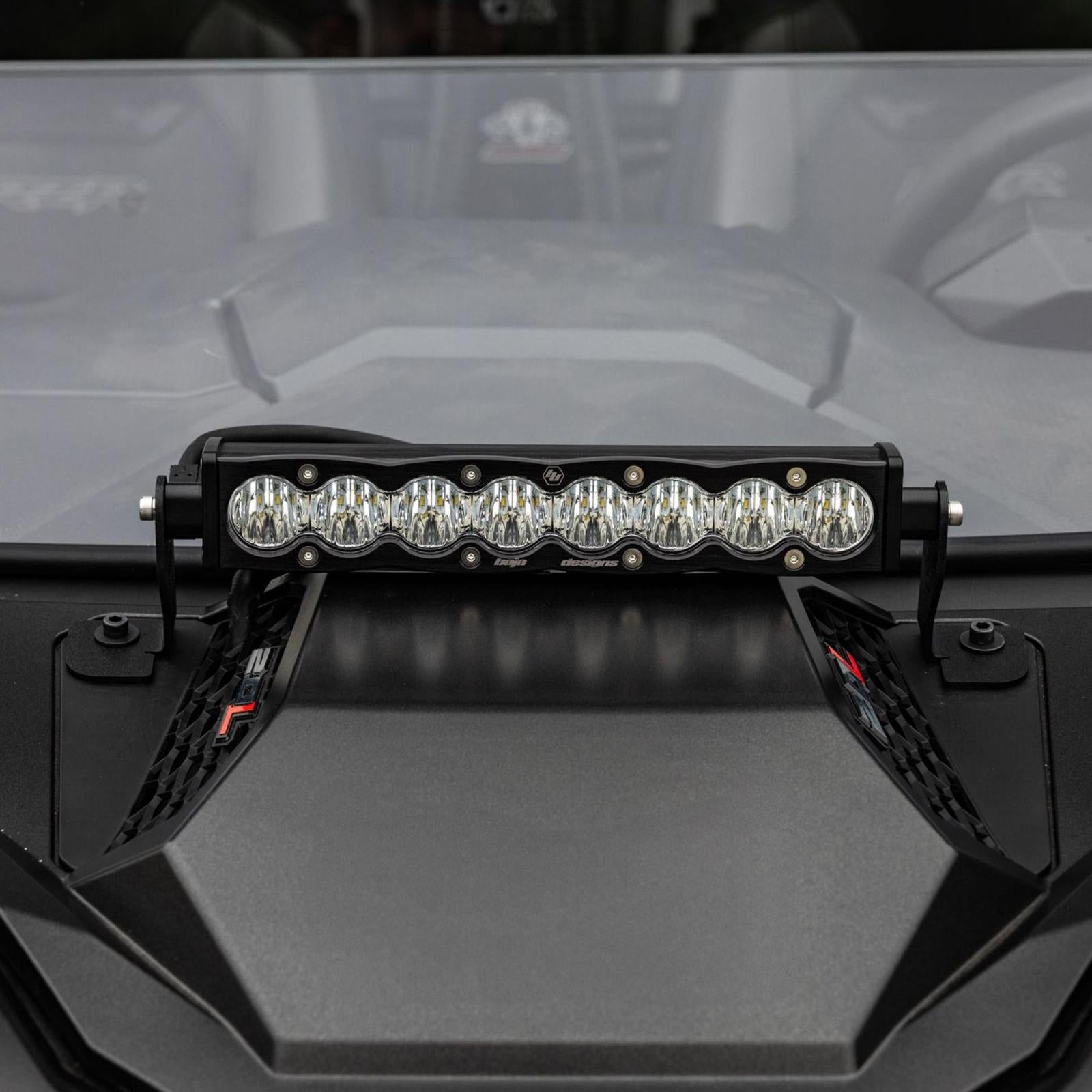 S8 10 Inch Light Bar Hood Mount Kit Polaris 2025 RZR ProR; ProS; ProXP, Baja Designs