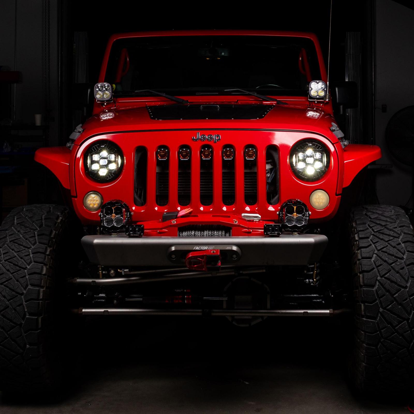 DOT LP6 LED Headlight Kit Jeep 2007-2018 Wrangler JK w/LED Headlights Baja Designs
