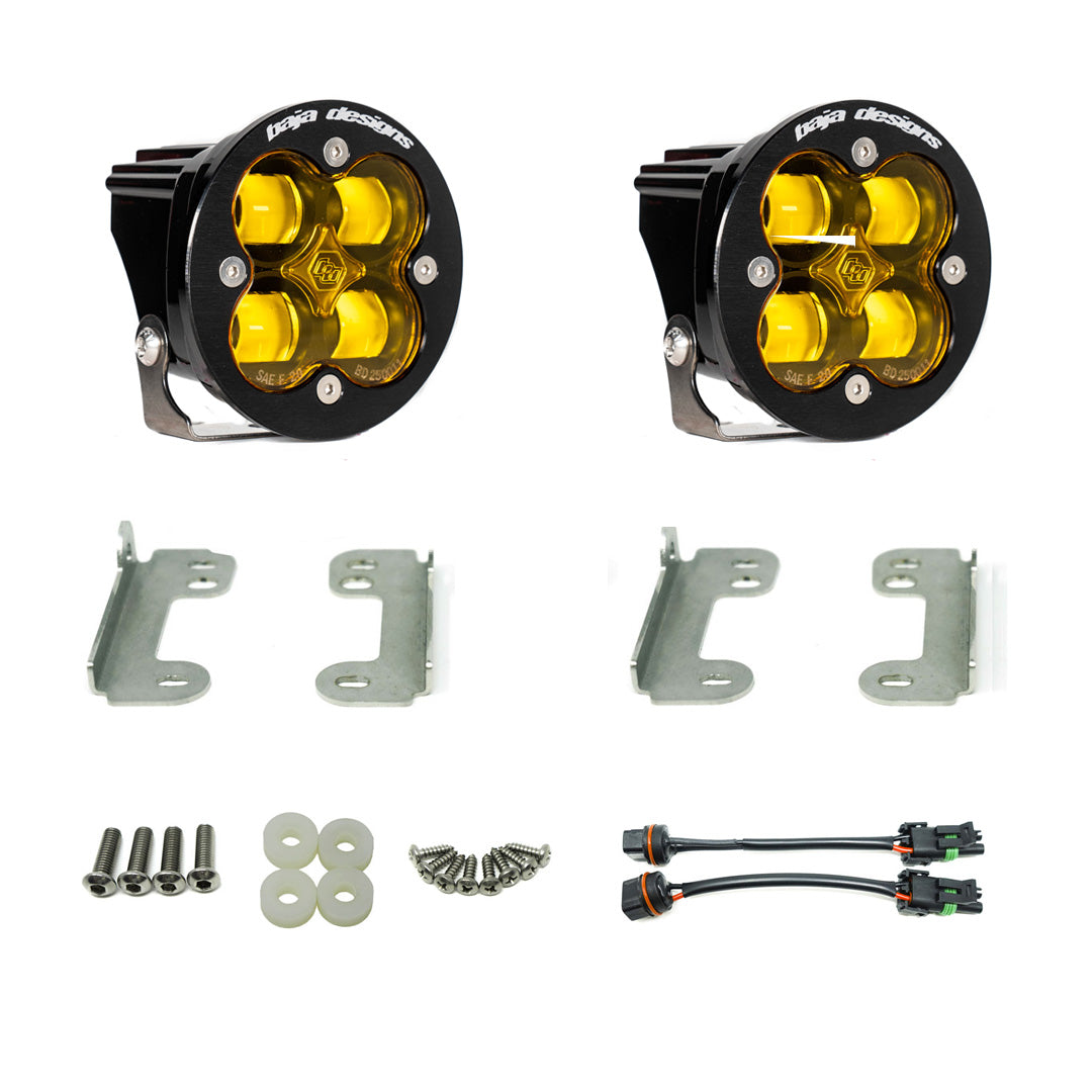 Jeep JL Fog Pocket Kit For 18-20 Wrangler JL Sahara Squadron SAE FPK Baja Designs