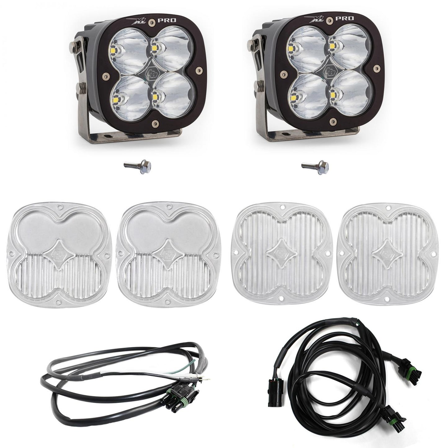 Bronco A Piller Light Kit 21-Up Ford Bronco XL Pro Spot w/Upfitter Baja Designs