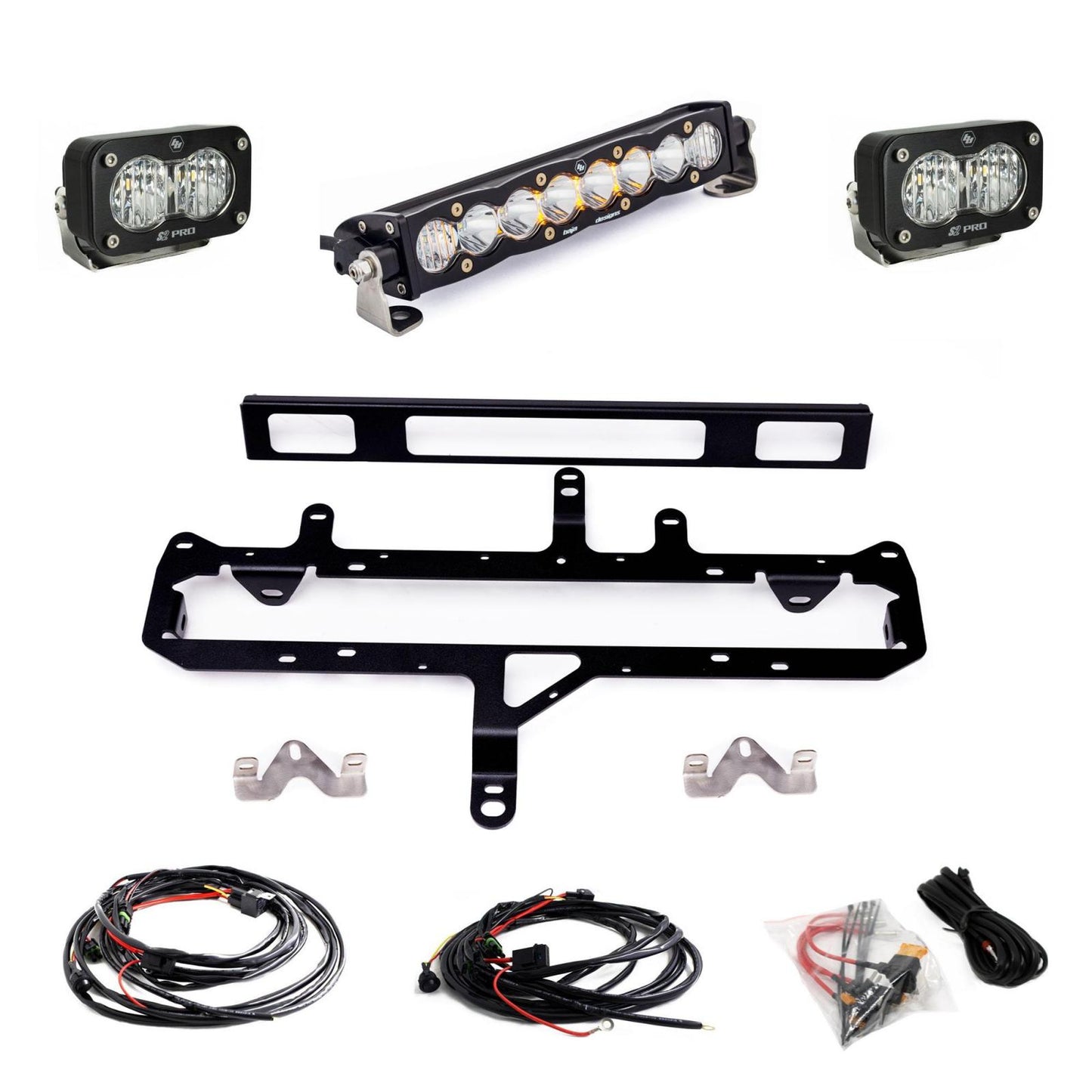 S8 10-inch/S2 Pro Grille Light Kit 2024-On Toyota Tacoma TRD Pro Baja Designs