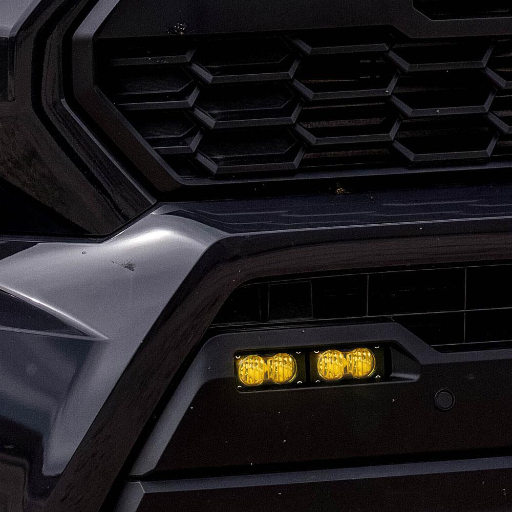 S2 Sport Dual Fog Pocket Light Kit - 24-Present Tacoma (Wide Cornering; Baja Amber) Baja Designs