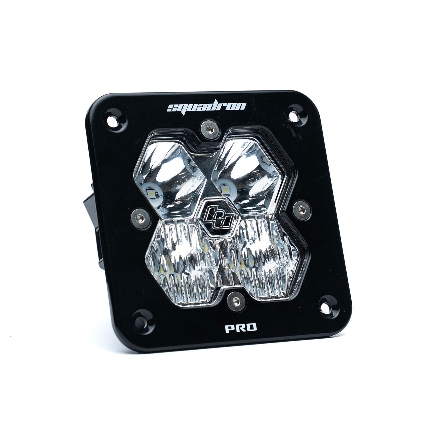 Squadron 2.0 Pro Black Flush Mount LED Auxiliary Light Pod Universal Clear Baja Designs