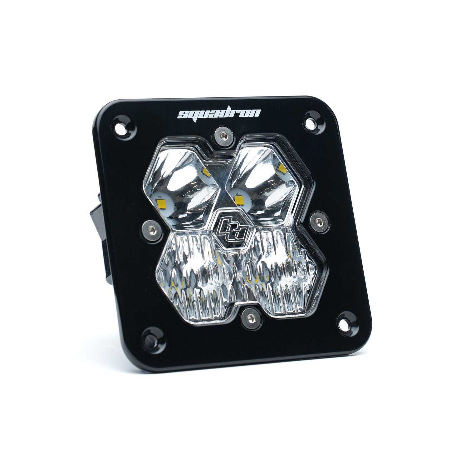 Squadron 2.0 Sport Black Flush Mount LED Auxiliary Light Pod Universal Clear Baja Designs