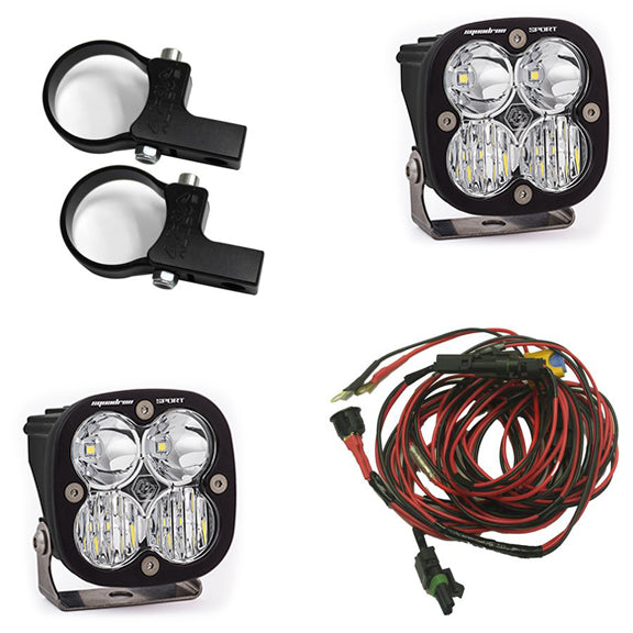Polaris LED Light Pods 1.75 Inch Harness Kit Squadron Sport Baja Designs