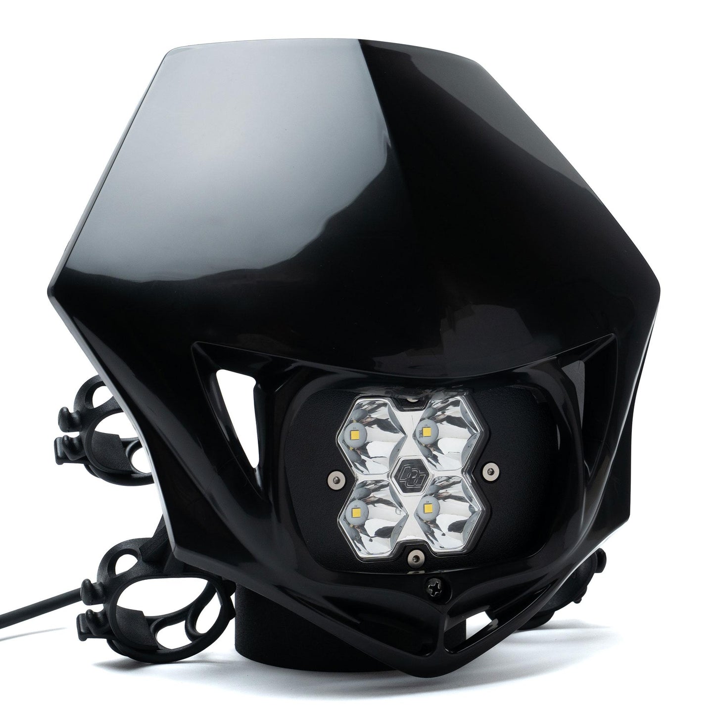 Squadron 2.0 Sport Motorcycle (A/C) LED Headlight Kit w/Shell Universal Spot Clear Baja Designs