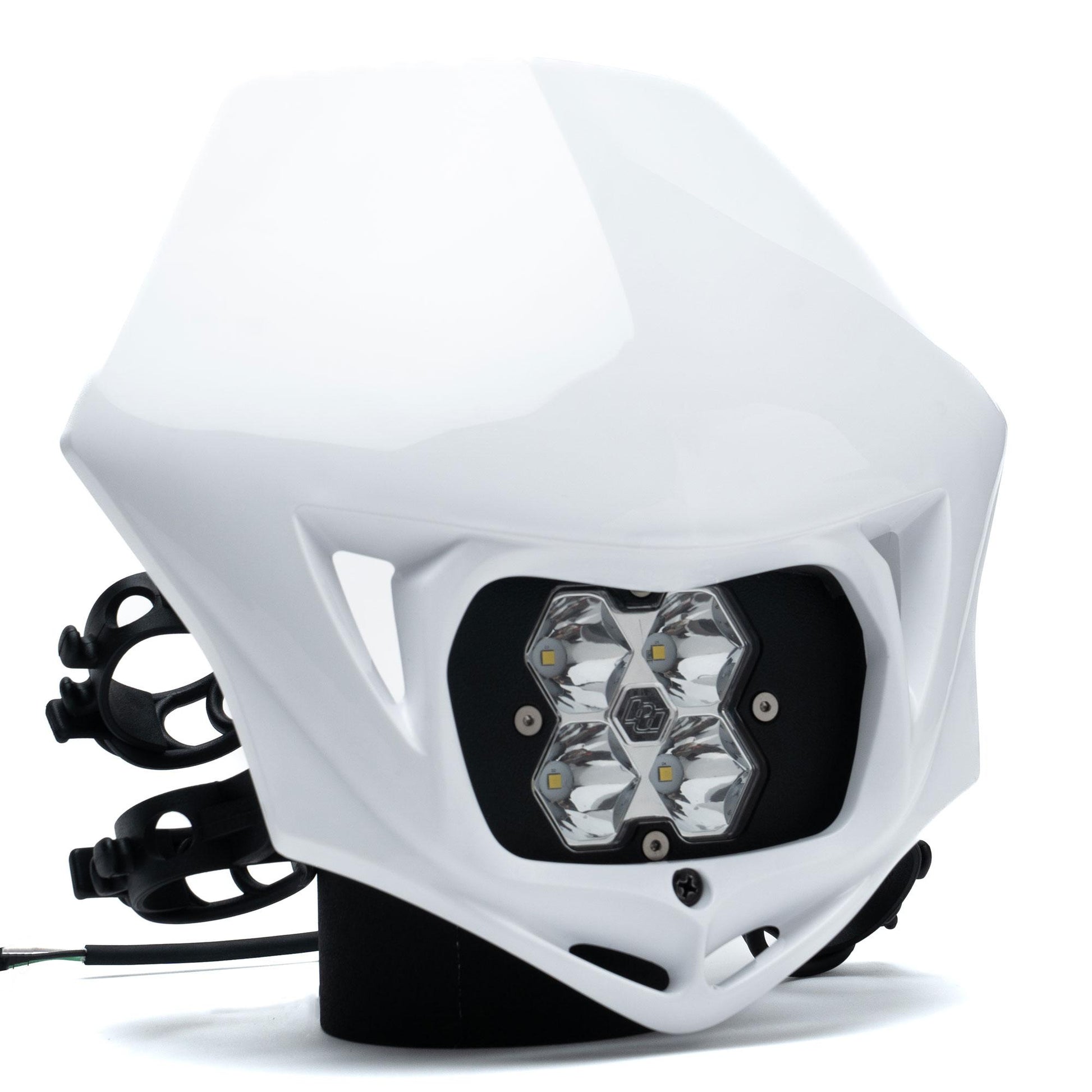 Squadron 2.0 Sport Motorcycle (A/C) LED Headlight Kit w/Shell Universal Spot Clear Baja Designs